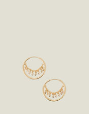 Chain Tassel Hoop Earrings , , large