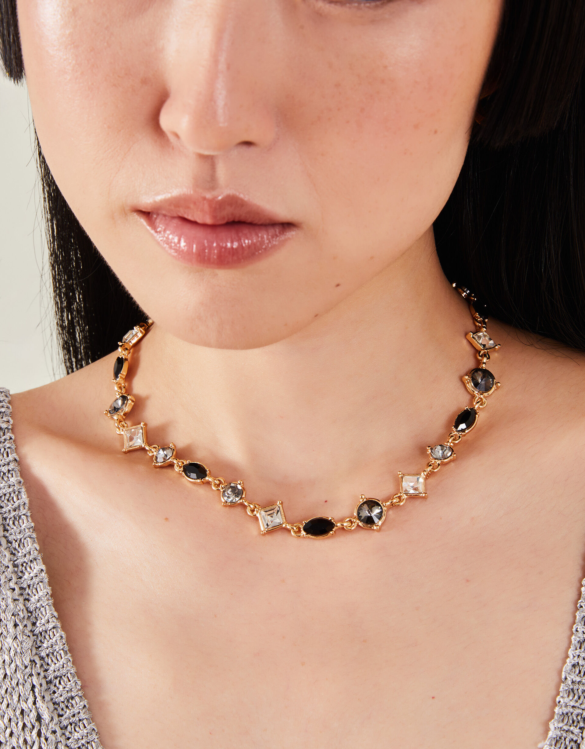Gemstone collar necklace cheap