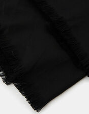 Plain Woven Stole, Black (BLACK), large