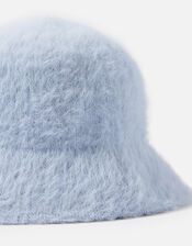 Fluffy Bucket Hat, Blue (BLUE), large