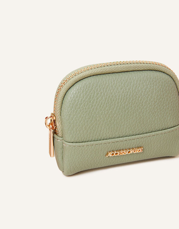 Soft Crescent Coin Purse, Green (GREEN), large