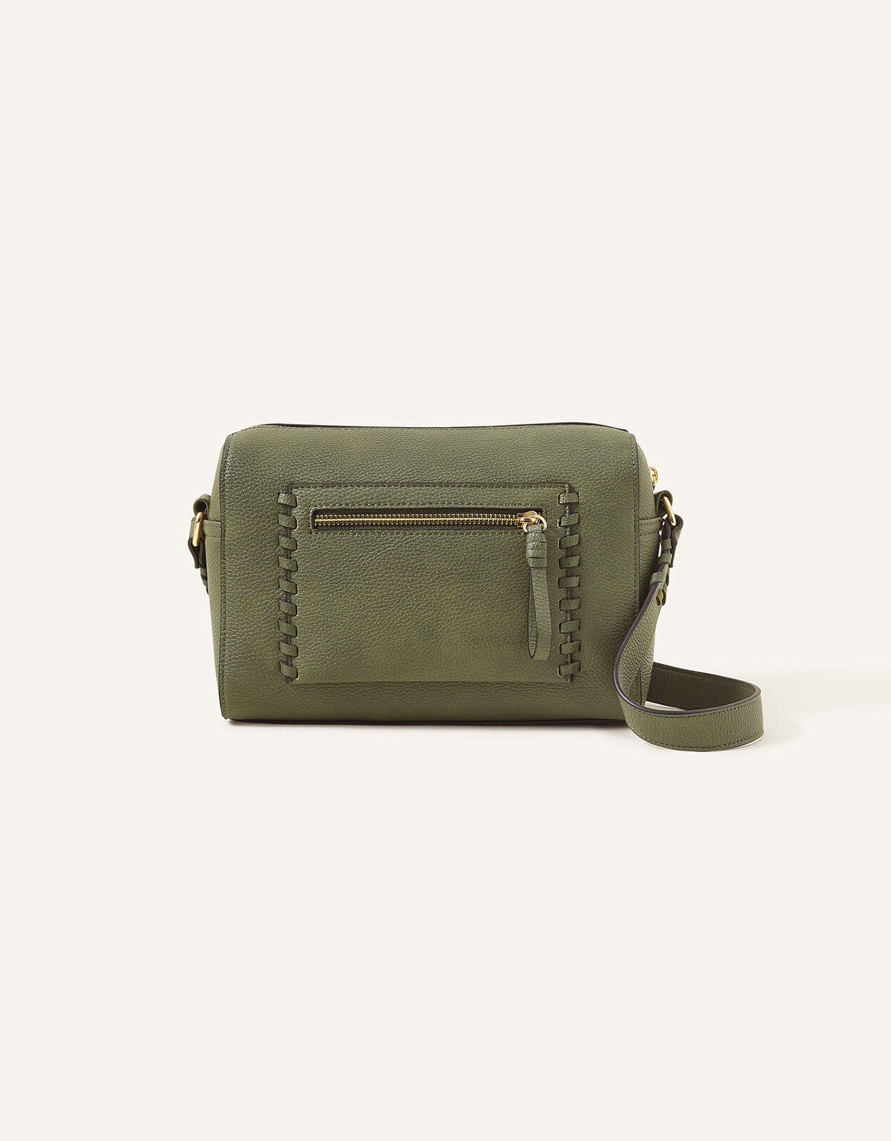 Front Pocket Cross Body Bag Green