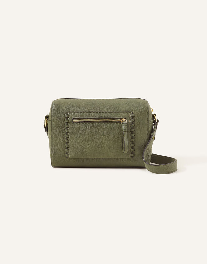 Front Pocket Cross-Body Bag, Green (KHAKI), large