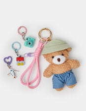 Travel Teddy Bag Charm, , large