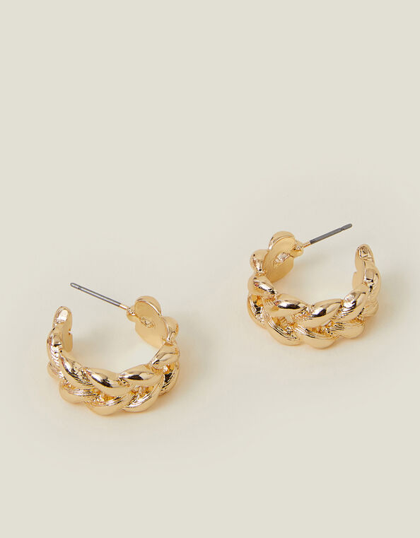Plait Hoop Earrings, , large