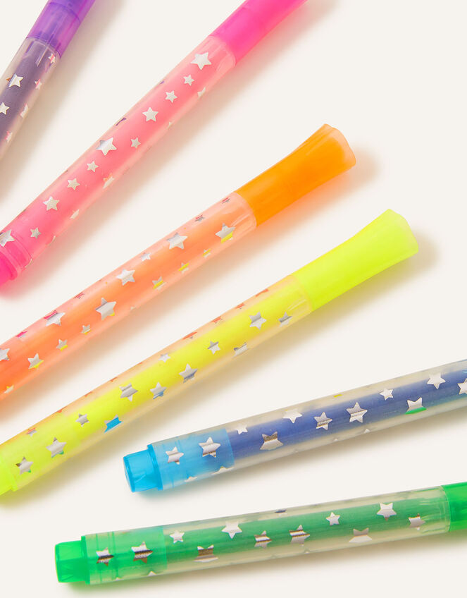 Star Stamp Highlighter Pens 6 Pack, , large