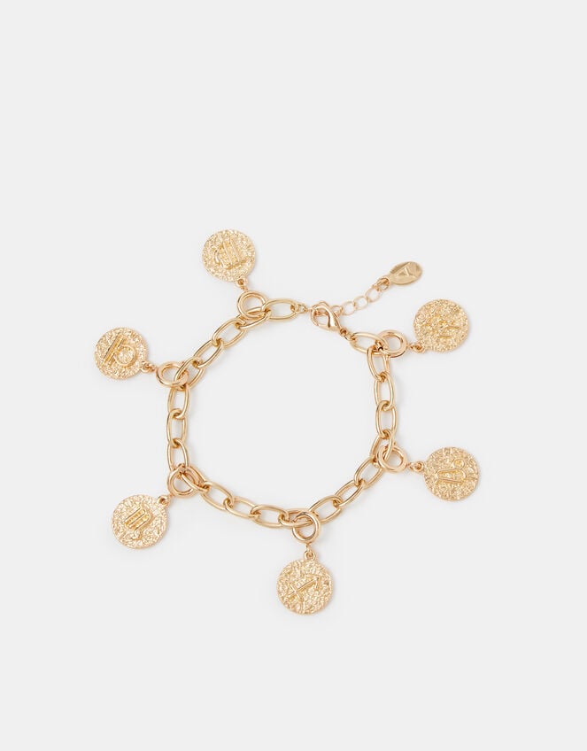 Horoscope Jewellery Charm, Gold (GOLD), large