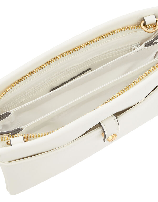 Kerry Cross-Body Bag, White (WHITE), large