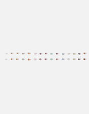 Multi Stone Stud Earrings 15 Pack, Multi (PASTEL-MULTI), large