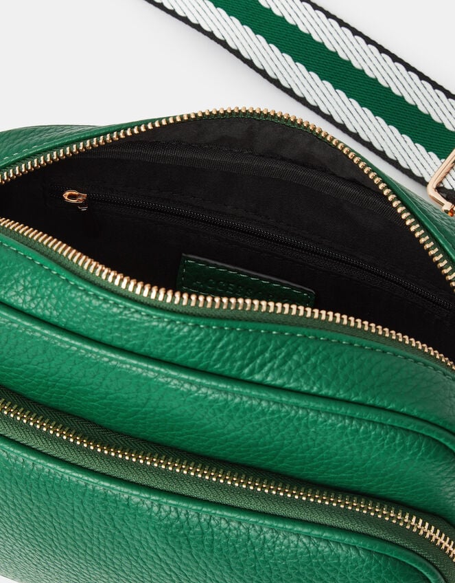Dina Double Zip Crossbody Bag, Green (GREEN), large
