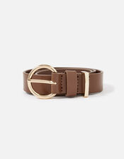 Leather Belt, Tan (TAN), large