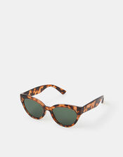 Crystal Tortoiseshell Cat Eye Sunglasses, , large