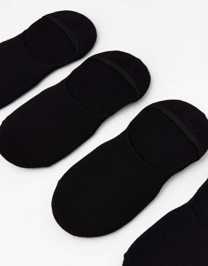 Super-Soft Bamboo Footsie Sock Multipack, Black (BLACK), large