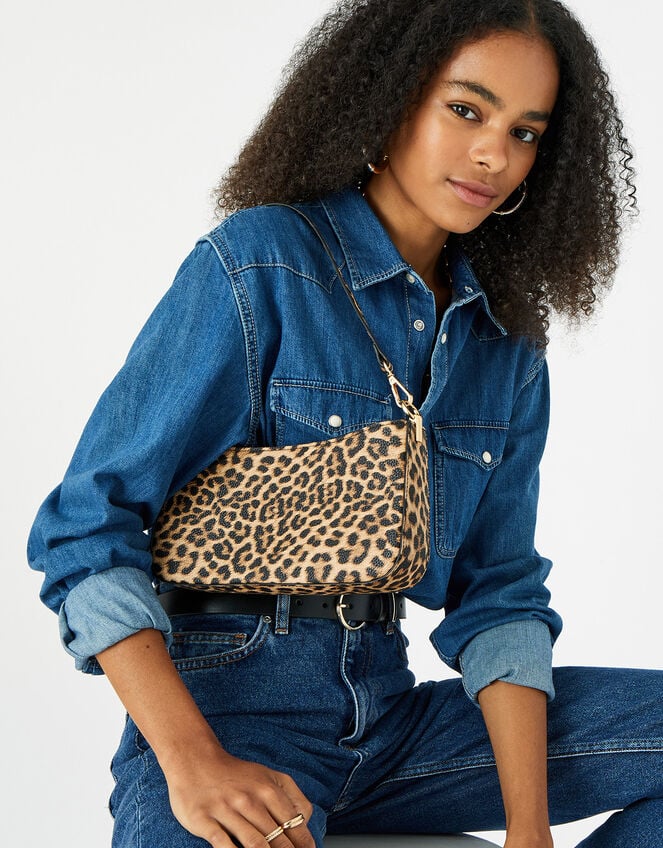 Roxanne Shoulder Bag, Leopard (LEOPARD), large