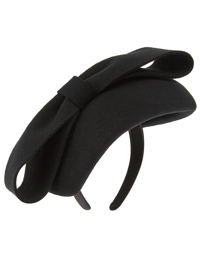 Felt Bow Detail Fascinator, , large