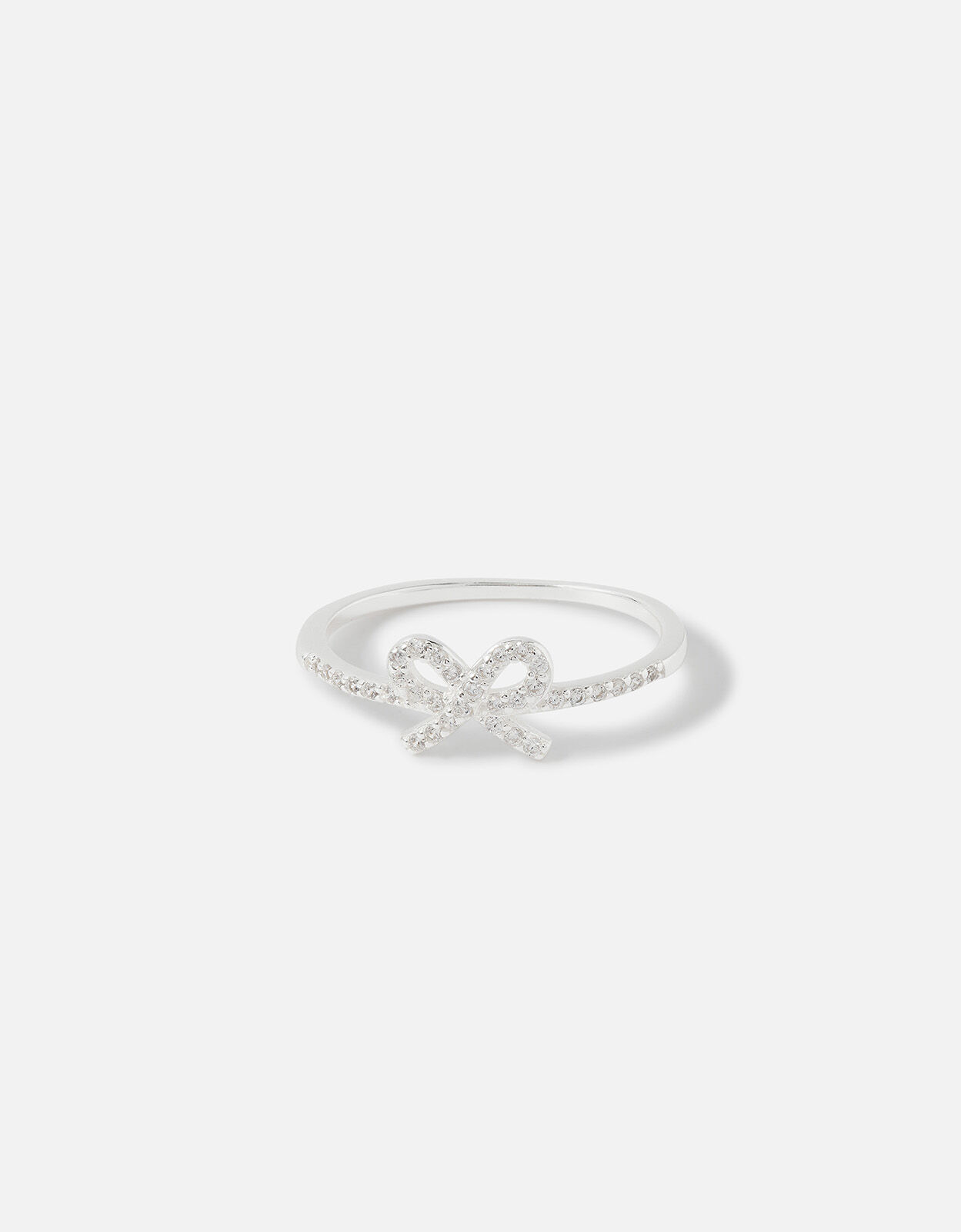 Silver hotsell bow ring