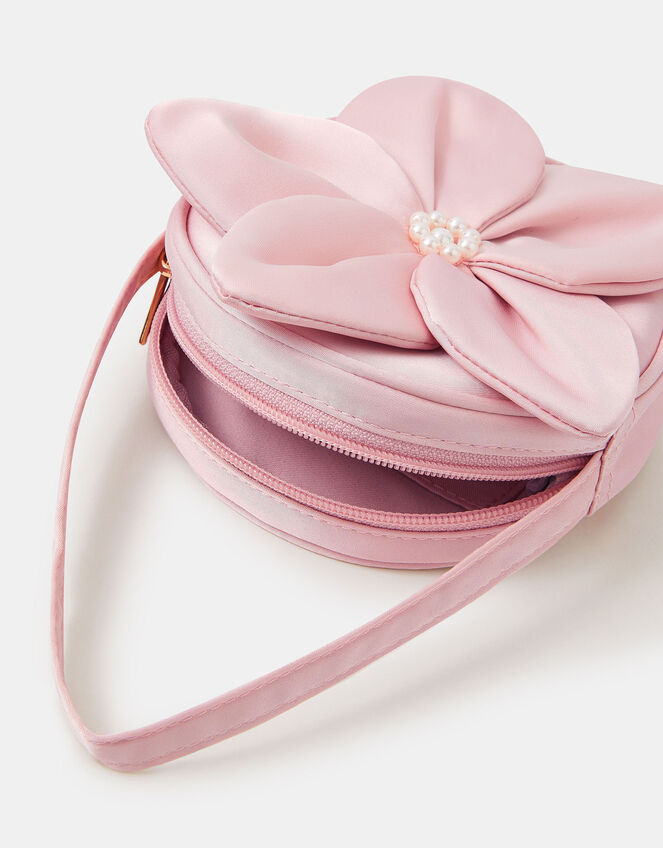 Girls Appliqué Flower Handbag, , large