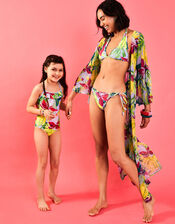 Girls Botanical Swimsuit , Multi (BRIGHTS MULTI), large