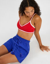 Hight Waist Beach Shorts, Blue (COBALT), large