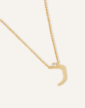 14ct Gold-Plated Arabic Initial Pendant Necklace - Z (Zaa), , large
