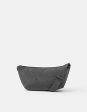 Heart Quilted Sling Crossbody Bag, , large