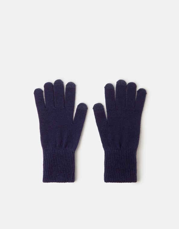 Plain Heart Touch Screen Gloves, , large