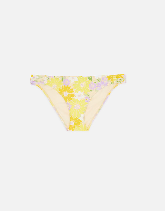 Sunflower Ruched Bikini Bottoms, Yellow (YELLOW), large