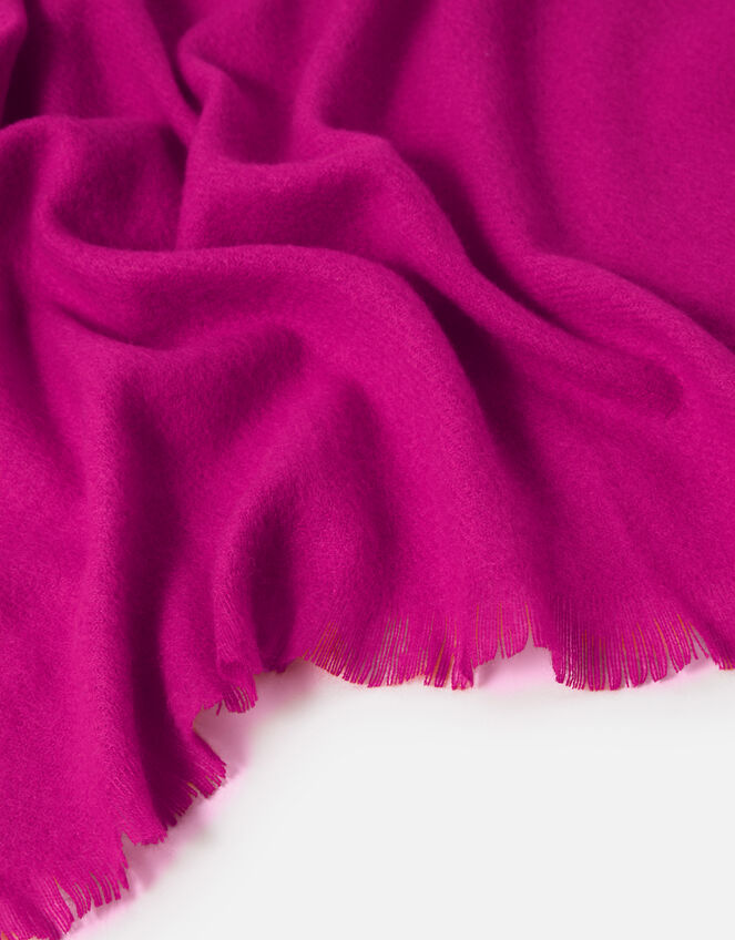 Plain Blanket Scarf , Pink (PINK), large