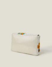 Embellished Floral Clutch Bag, , large