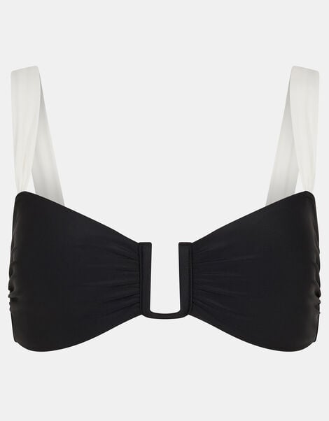 Mono U Bar Bikini Top, Black (BLACK WHITE), large