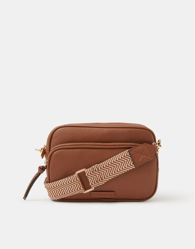 Double Zip Camera Bag, Tan (TAN), large