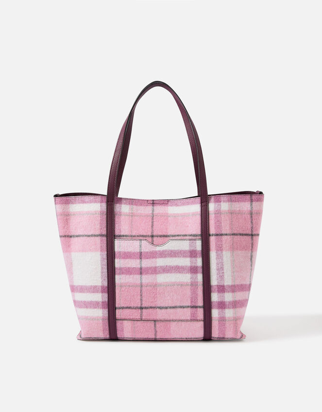 Check Tote Bag, , large
