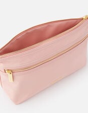 Zahra Zip Makeup Bag, Nude (NUDE), large