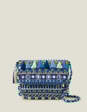 Mirror Tassel Cross-Body Bag, , large