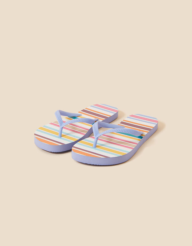Stripe Flip Flops, Multi (BRIGHTS-MULTI), large
