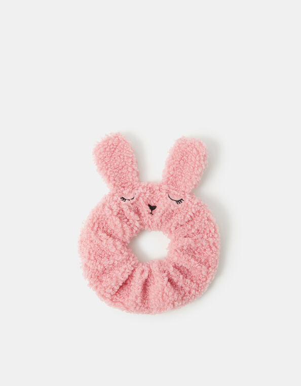 Girls Bunny Borg Hair Scrunchie, , large