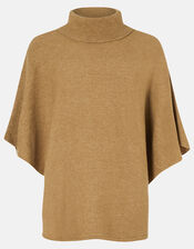 Cosy Knit Poncho, , large
