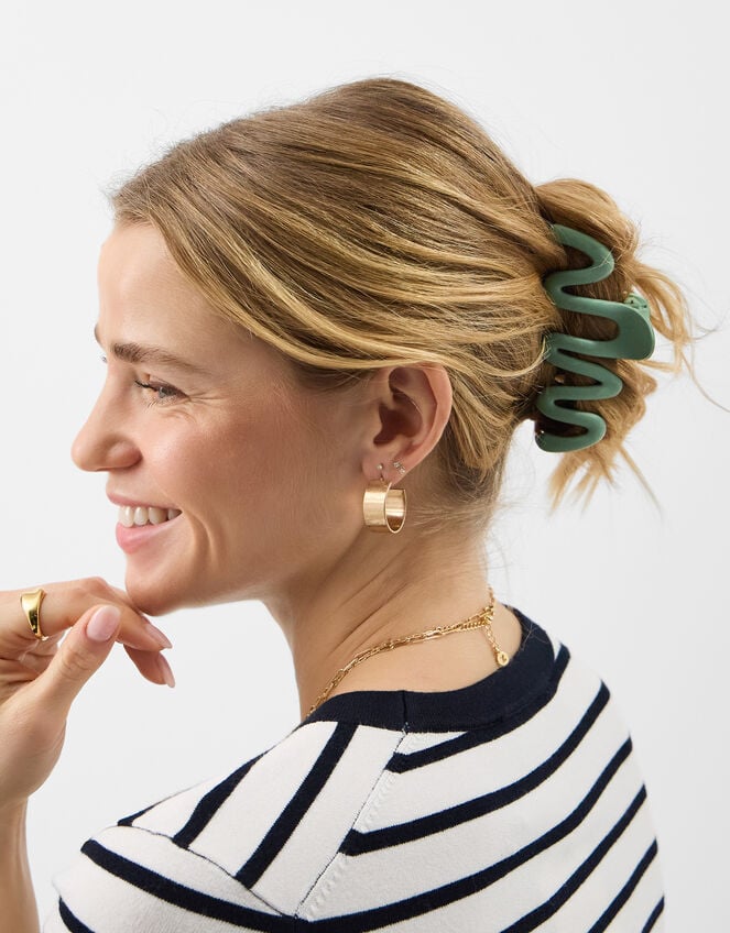 Large Wiggle Matte Claw Clip, , large