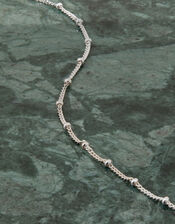 Sterling Silver Bobble Chain Anklet, , large