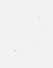 Sterling Silver Double Star Necklace , , large