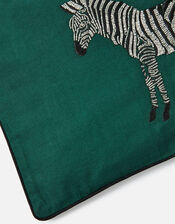 Zebra Embroidered Rectangular Cushion Cover, , large