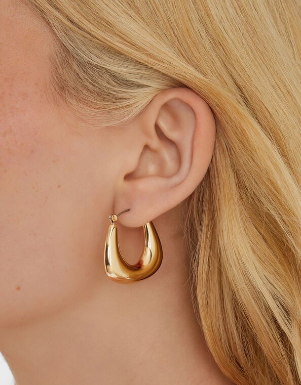 Wide Bubble Hoop Earrings, , large