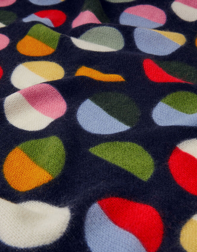 Retro Spot Blanket Scarf, , large