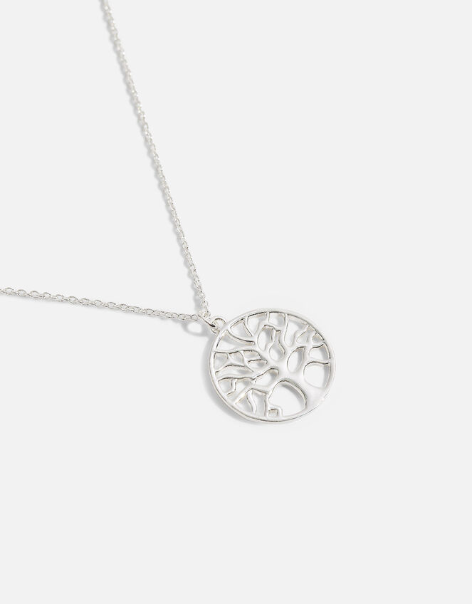Sterling Silver Tree Of Life Pendant Necklace, , large