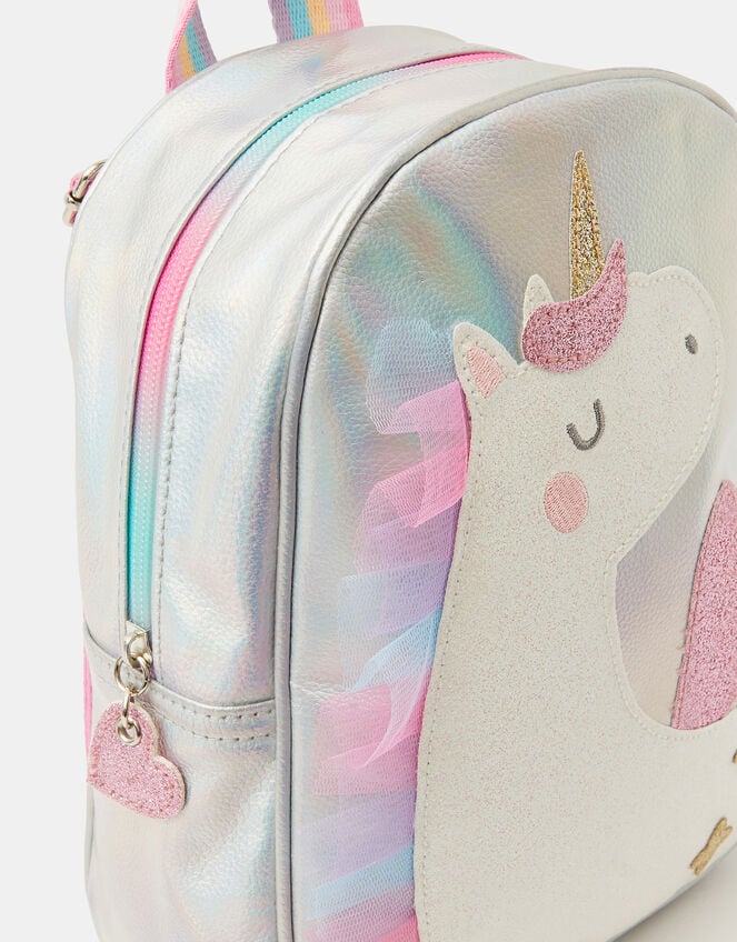 Girls Iridescent Unicorn Backpack, , large