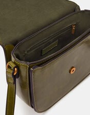 Boxy Crossbody Bag, Green (OLIVE), large