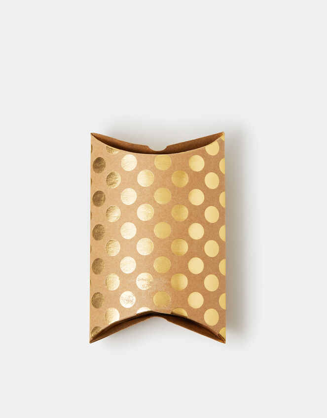 Foil Polka Dot Pillow Gift Box, , large