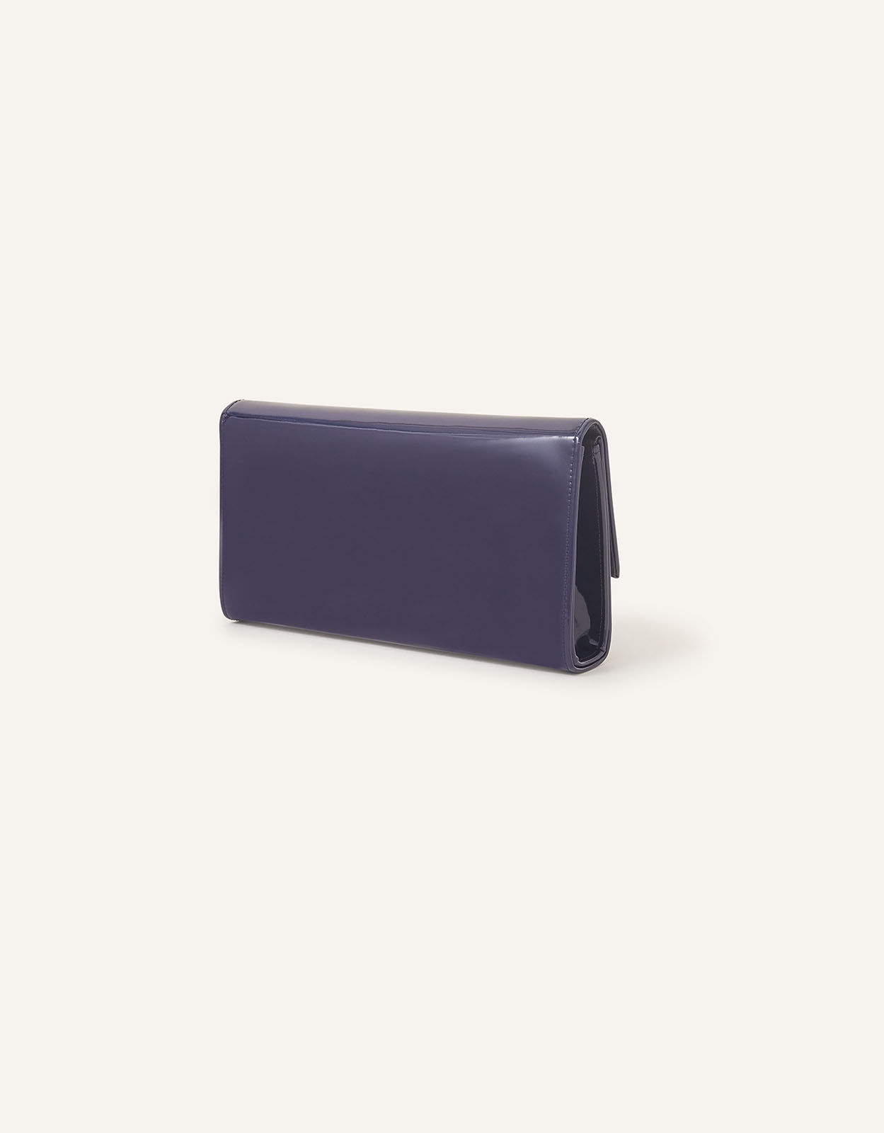 Patent Clutch Bag Blue