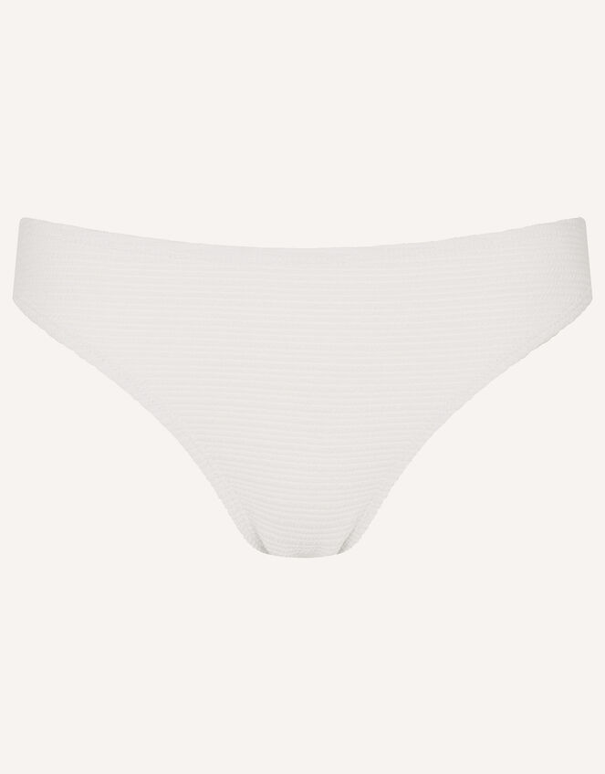 Crinkle Bikini Bottoms, White (WHITE), large