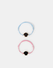 2-Pack Girls Shell Cord Mood Bracelets, , large